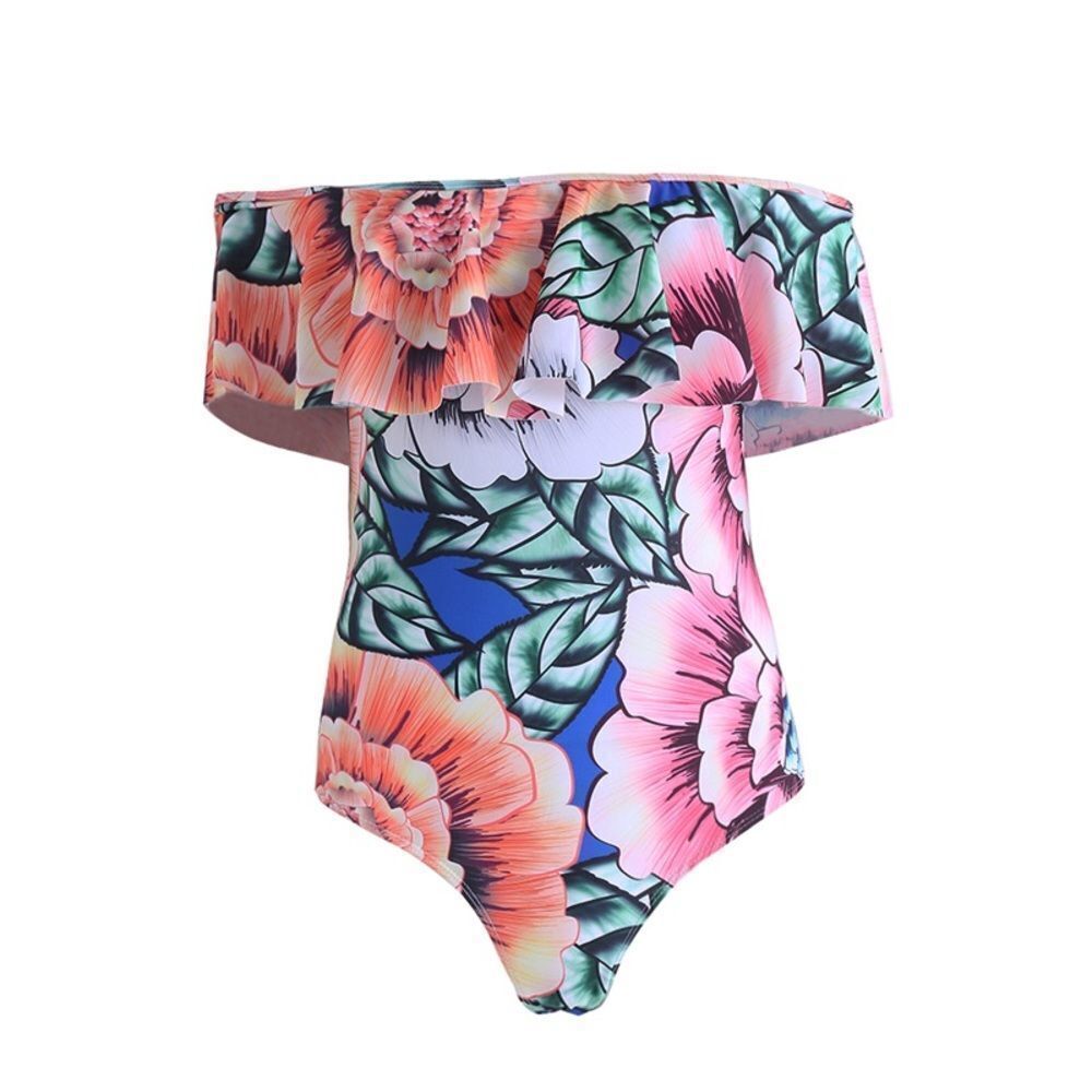 Brand New - Heritage Summer Vacation Floral off Shoulder Bathing Suit